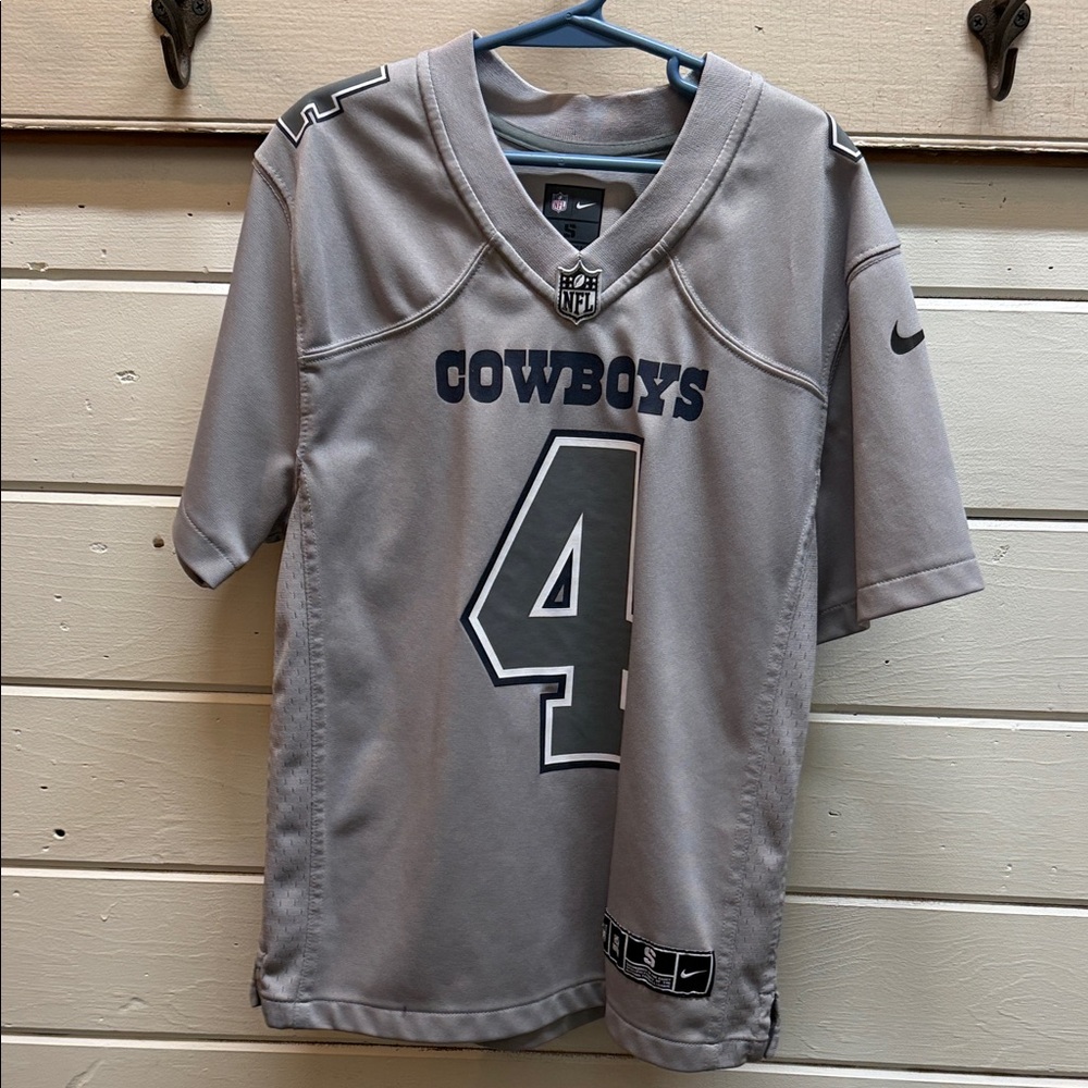Nike Gray Cowboys Football Jersey Dak Prescott